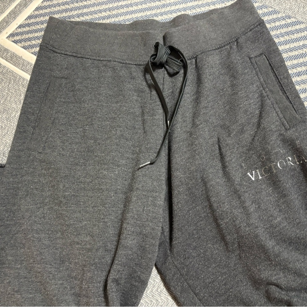 Victoria’s Secret Dark Gray Markel Distressed Hem Joggers/ Sweatpants - Picture 5 of 8